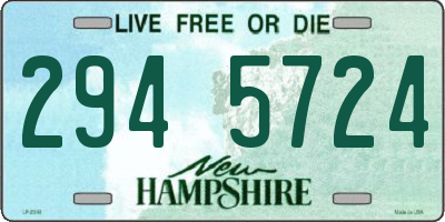 NH license plate 2945724