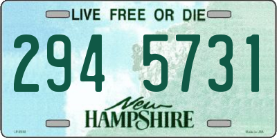 NH license plate 2945731