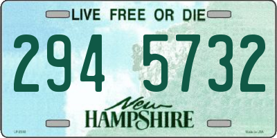 NH license plate 2945732