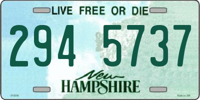 NH license plate 2945737