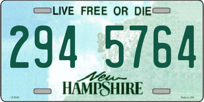 NH license plate 2945764