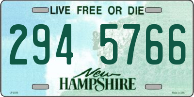 NH license plate 2945766
