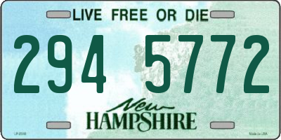 NH license plate 2945772