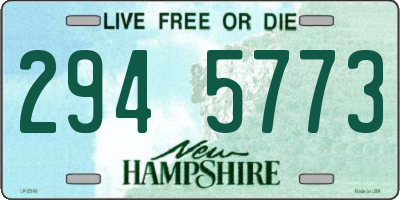 NH license plate 2945773
