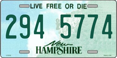 NH license plate 2945774
