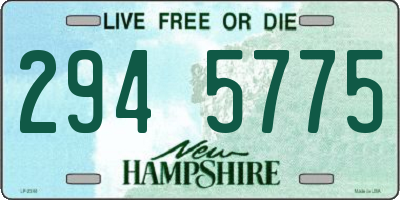 NH license plate 2945775
