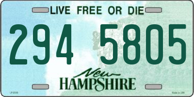 NH license plate 2945805