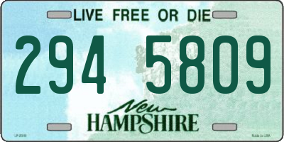 NH license plate 2945809