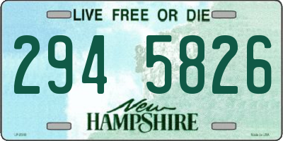 NH license plate 2945826