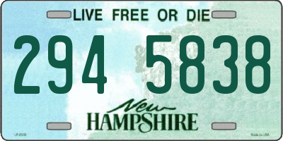NH license plate 2945838