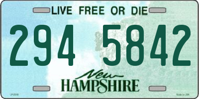 NH license plate 2945842