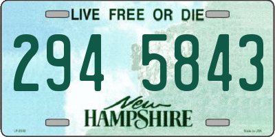 NH license plate 2945843
