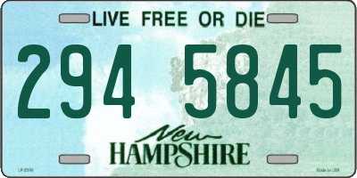 NH license plate 2945845