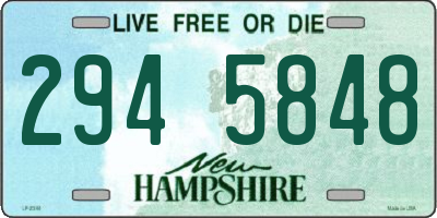 NH license plate 2945848
