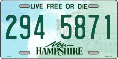 NH license plate 2945871