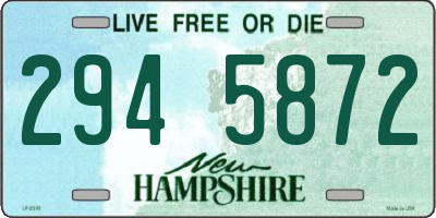 NH license plate 2945872