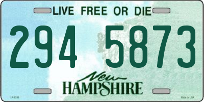 NH license plate 2945873