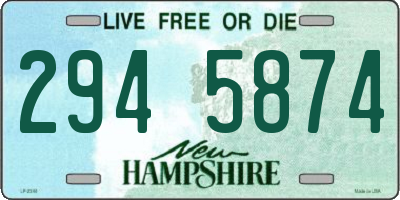 NH license plate 2945874