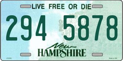 NH license plate 2945878