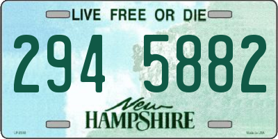 NH license plate 2945882