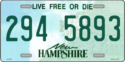 NH license plate 2945893