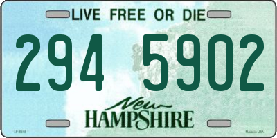 NH license plate 2945902