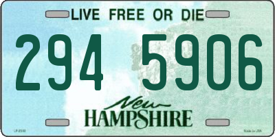 NH license plate 2945906