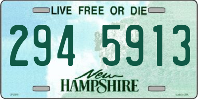 NH license plate 2945913