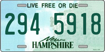 NH license plate 2945918