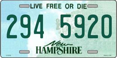 NH license plate 2945920