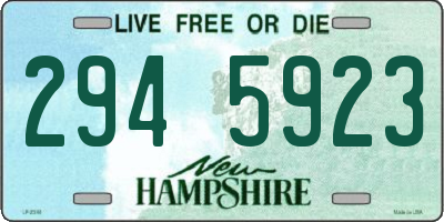 NH license plate 2945923