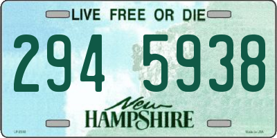 NH license plate 2945938
