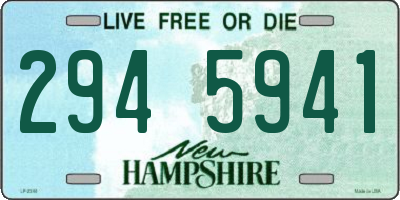 NH license plate 2945941