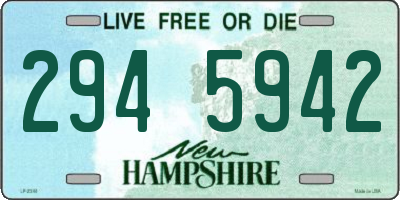 NH license plate 2945942