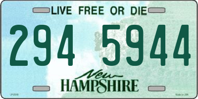 NH license plate 2945944