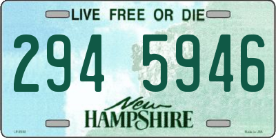 NH license plate 2945946