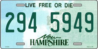 NH license plate 2945949