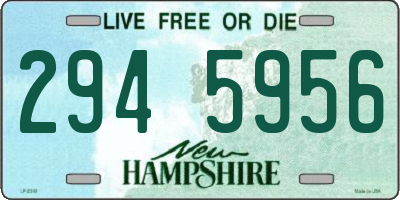 NH license plate 2945956