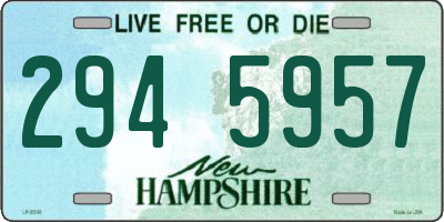 NH license plate 2945957