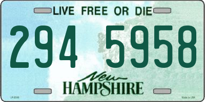NH license plate 2945958