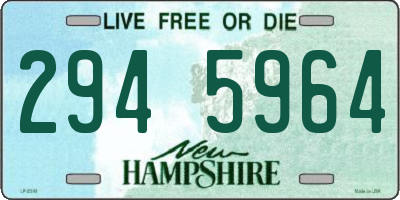 NH license plate 2945964