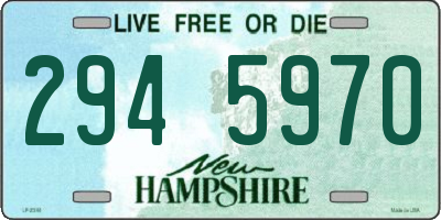 NH license plate 2945970