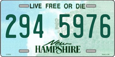 NH license plate 2945976