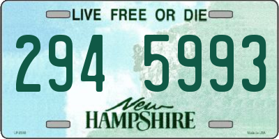 NH license plate 2945993