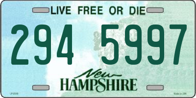 NH license plate 2945997