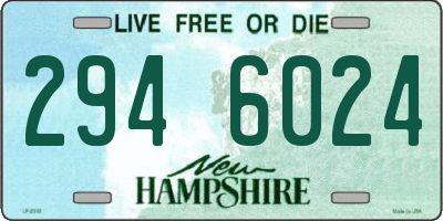 NH license plate 2946024