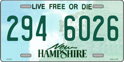 NH license plate 2946026