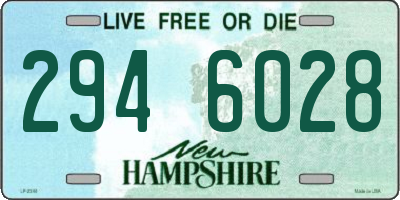 NH license plate 2946028