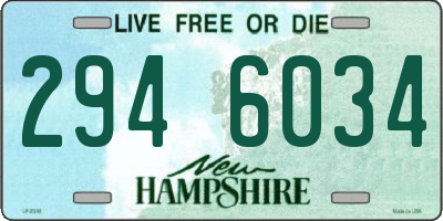 NH license plate 2946034