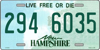NH license plate 2946035